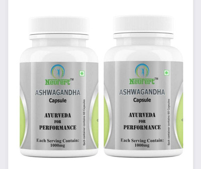 Neufert Ashwagandha Root Extracts (Pack of 60 Veg capsules)(120 Capsules)