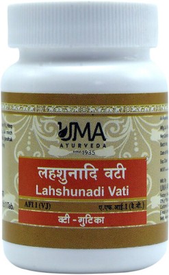 Uma Ayurveda Lahshunadi Vati 80 Tab Useful in Digestive Health(Pack of 2)