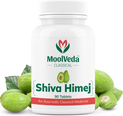 moolveda Shiva Himej Tablets | Herbal Solution for Constipation Relief | 90 Veg tablets