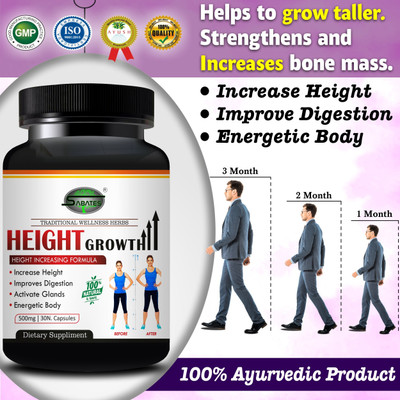 Sabates Height Growth Supplement | Height Capsules Develop Stop Height Bone Density(30 Capsules)
