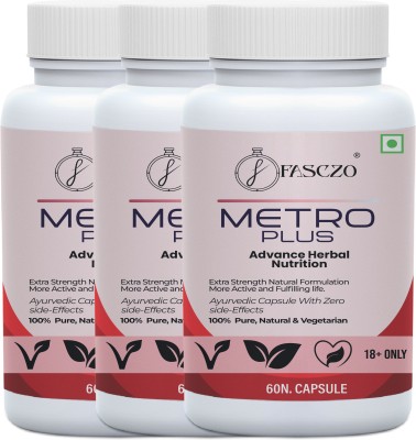 Fasczo Metro Health Power Capsule For Men ! Stay Active All Day ! Stress Reliefe(Pack of 3)