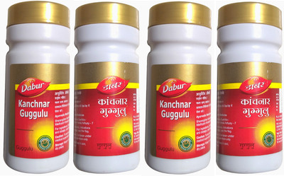 Dabur Kanchnar Guggulu 80 Tablets(Pack of 4, 80 Tablets)