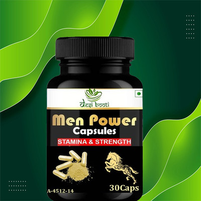 Desi Booti Men Power Capsules Improves Physical Strength & Ultimate stamina(30 Capsules)
