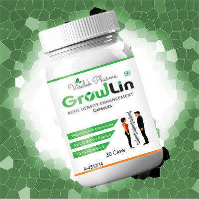 visalak pharma Growlin Growth Maximizer UP-Boost Your Height With Growlin(30 Capsules)