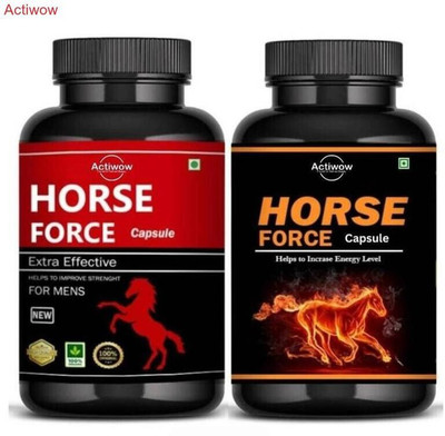 Horse Power Force Capsule Peak Endurance & Focus Formula for Men X11(Pack of 2, 30 Capsules)