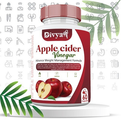 Divya Shree Apple Cider Vinegar For Weight Management Boost Metabolism & Body Detoxification(60 Capsules)