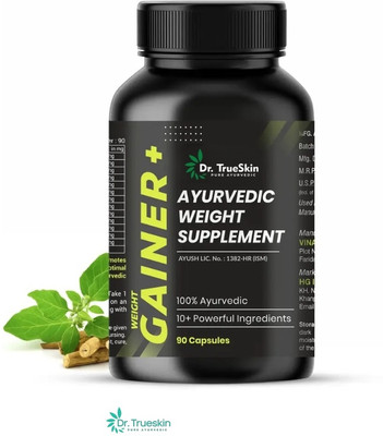 Dr.TrueSkin Weight Gainer+ Capsules Herbal Power Rejuvenator 90CAPS(90 Capsules)