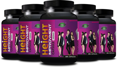 Sabates Height Improvement Natural For Body Growth & Reduce Muscle Deficiency(Pack of 5, 150 Capsules)