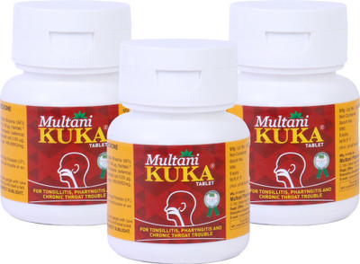Multani Kuka Tablet | Relief From Tonsils & Swollen Issues - 50 Tablet(Pack of 3, 150 Tablets)