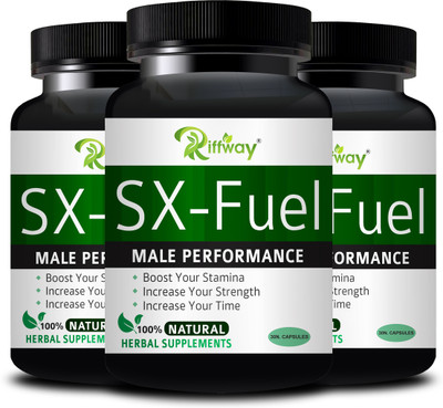 Riffway SX Fuel _ Herbal Formulation Stamina Capsule For Better Strength(Pack of 3, 90 Capsules)