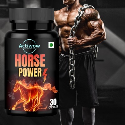 ACTIWOW Natural Horse Power Ayurvadic Energy & stamina booster for man Capsule