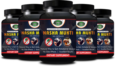 Sabates Nasha Mukti Herbal Formula For Body Detox General Weakness & Contorls Addiction(Pack of 5, 150 Capsules)