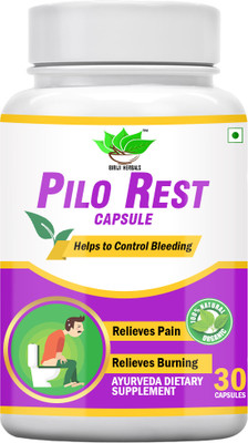BIRJI HERBALS PILO REST CAPSULES (30 VEG CAPSULES)(30 Capsules)