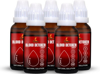 grinbizz Blood Detoxer DropNatural Purifier & Cleanser Blood|Radiant Skin|Remove Toxins(Pack of 5)