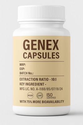 Genex Aragvadha - Cassia Fistula Extract Capsules Pack of 60 Capsules(60 Capsules)