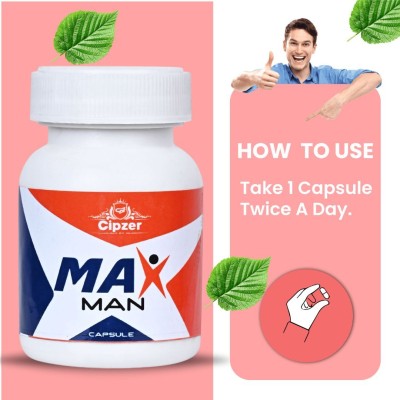 CIPZER Max Man Ayurvedic 10 Capsules To Improve Stamina, Muscle,Strength For Men Health