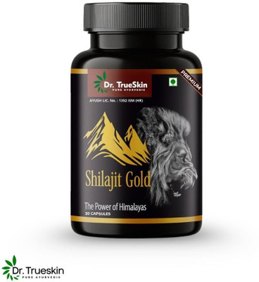 Dr.TrueSkin Shilajit Gold Natural Daily Strength Vital Force 30 Capsules(30 Capsules)