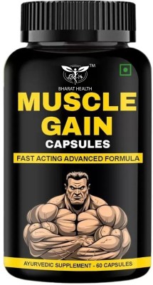 BHARAT HEALTH AYURVEDIC MUSCLE GAIN CAPSULES 60veg capsules pack of 1