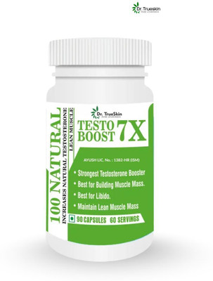 Dr.TrueSkin Testo Boost 7X Capsules Natural Stamina and Confidence Booster(30 Capsules)