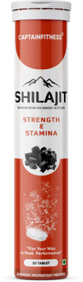 CaptainFitness Shilajit Effervescent - Tablets | Boost Performance and Stamina(20 Tablets)
