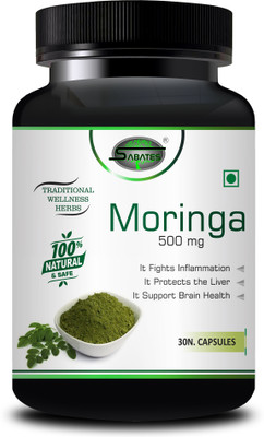 Sabates Moringa Herbal Tablet For Purifies Liver Functions Reduce Skin Hair Problems(30 Capsules)