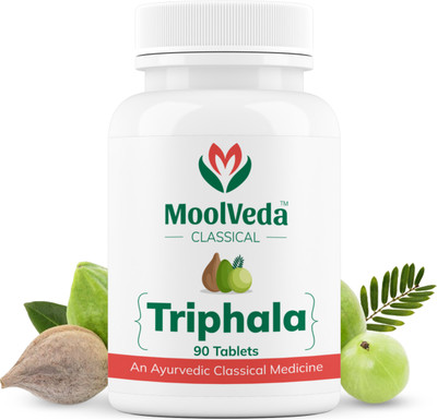 moolveda Triphala Tablets | 90 Veg Tablets(90 Tablets)