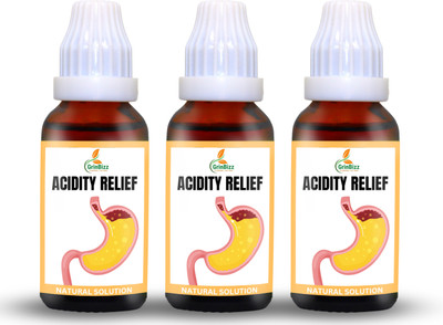 grinbizz Acidity Relief Drop/Improve Appetite/Boost Digestion/Constipation Relief(Pack of 3, 90 ml)