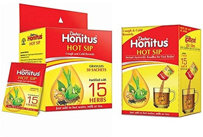 Dabur Honitus Hot Sip Ayurvedic Kaadha 60 Sachets(Pack of 2, 240 g)