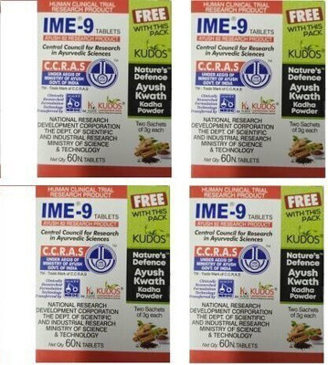 Kudos IME-9(Pack of 4, 240 Tablets)