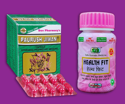 Redtize fhx Paurush Jiwan Capsule With Health Fit Capsule(Pack of 2, 50 Capsules, 60 Capsules)