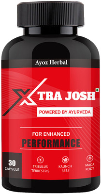 Ayoz Herbal Xtra Josh Capsule Power Tablets for Men Shilajit Long Time Stamina & Energy(30 Capsules)