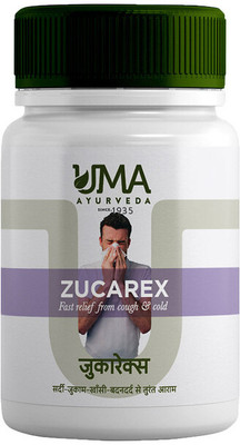 Uma Ayurveda Zucarex 10x10 Strip Useful in Fever Common Cold(100 Tablets)