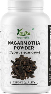 yuvika Nagarmotha Powder - Cyperus Rotundus Rhizome - Nut Sedge Root(100 g)