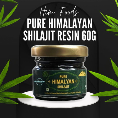 ACTIWOW Pure Himalayan Shilajit/Shilajeet Resin ,60 g - For Better immunity(60 g)