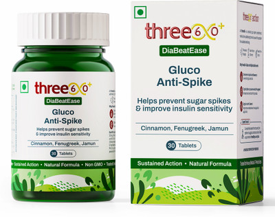 three60+ DIABEATEASE GLUCO ANTI-SPIKE 30 Tablets(157 g)