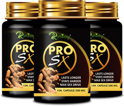 Riffway Pro Sx _ Herbal Formulation Stamina Capsule For Better Strength(Pack of 3, 45 Capsules)
