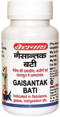 Baidyanath Gaisantak Bati 100 Tablets | Gas Relief | Natural Constipation(100 Tablets)