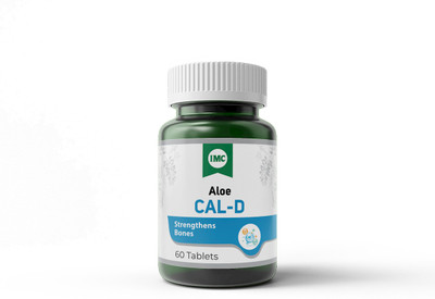IMC Aloe CAL-D Tablets | Source of Abundant Calcium, Minerals, Vitamin D3 & Herbs(60 Tablets)