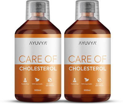 Ayuvya Care of Cholesterol For Managing Cholesterol Level - 500ml(Pack of 2, 500 ml)