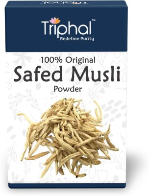 Triphal Safed Musli Powder - Shwet Moosli Churna | Pure and Natural | Premium Grade