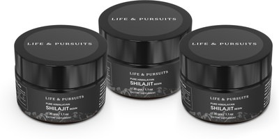 Life & Pursuits Pure Real India Himalayan Shilajit Resin, 90 gm(Pack of 3, 90 g)