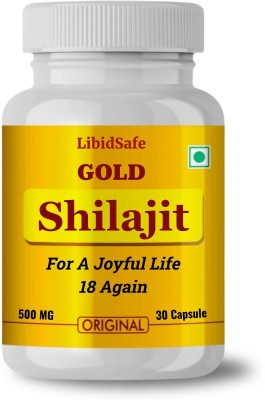 LibidSafe 24k Gold Shilajit Capsules for Men - Premium Quality, Boost Stamina & Vitality