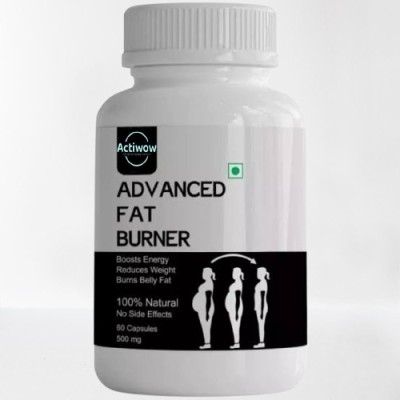 ACTIWOW Advance Fat Burner Weight Loss Burns BellyFat Loss Capsule Boosts Reduc(60 Capsules)