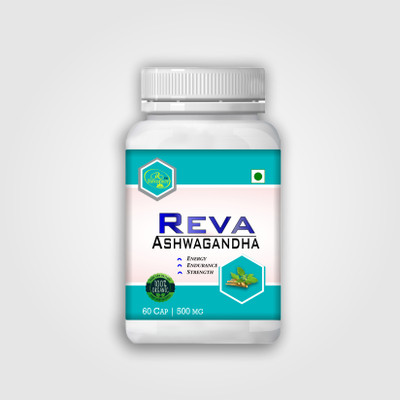 Revamoy Reva Ashwagandha - Stress and Anxiety Relief Supplement | Promotes Better Sleep(60 Capsules)