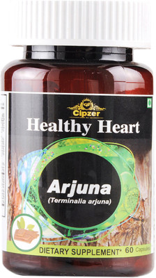 CIPZER Arjuna capsule | Helps to maintain heart functions(Pack of 1)-60 Capsules(60 Capsules)