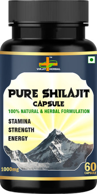 VIKJIT HERBALS PURE SHILAJIT CAPSULES(60 Capsules)