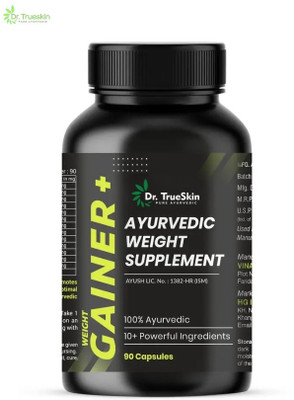Dr.TrueSkin Weight Gainer+ Capsules for Fitness and Body Build(90 Capsules)