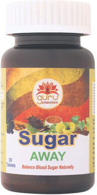 GuruPrasadam Sugar Away Tablets – 30 Tablets | Ayurvedic Blood Sugar Support(30 Tablets)