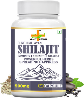 VIKJIT HERBALS PURE HIMALAYAN SHILAJIT CAPSULES(60 Capsules)