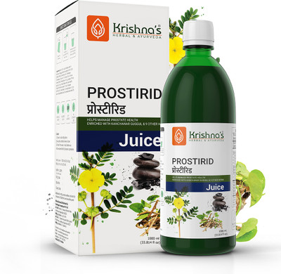 Krishna's Herbal & Ayurveda Natural Prostirid Juice Helps Manage Prostate Health, Blend of 10 Herbs, 1000ml(1000 ml)